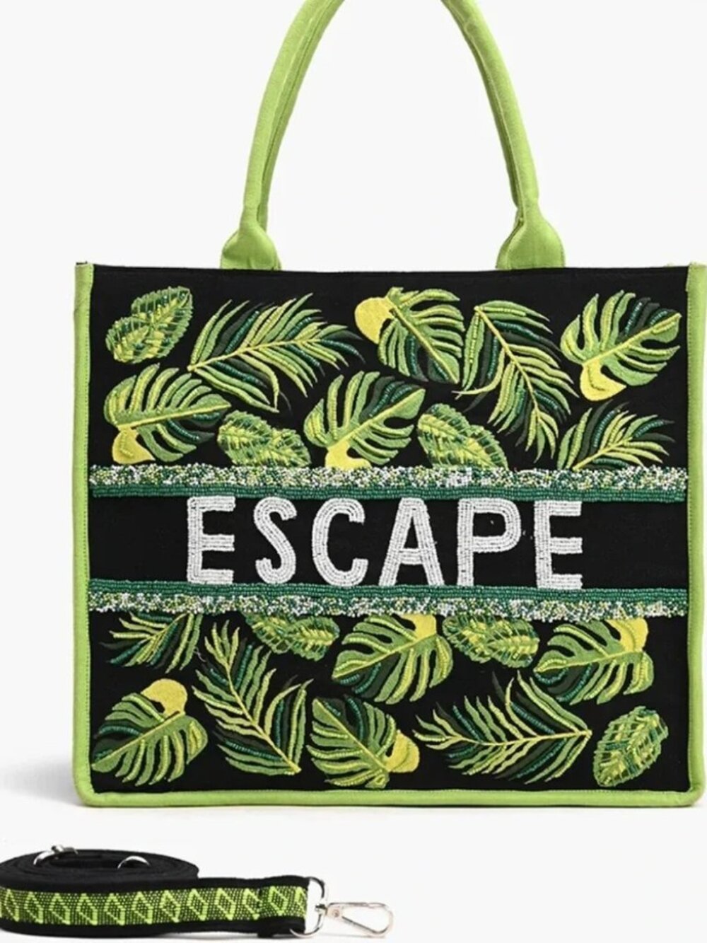 "American and Beyond " Embroided Escape" Small/ Medium " Bag w/ Handles.